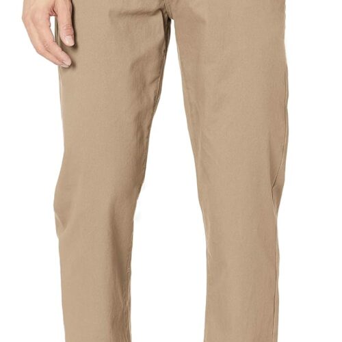 Men’s 5-pocket stretch twill pants.