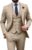 Single-Button Double-Breasted Three-Piece Formal Tuxedo