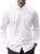Oxford Solid Button Down Collar Long Sleeve Dress Shirt with Pocket