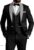 Black Shawl-Lapel Three-Piece Tuxedo (Double Vent)