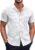 Short Sleeve Wrinkle Free Polka Dot Print Shirt with Pocket